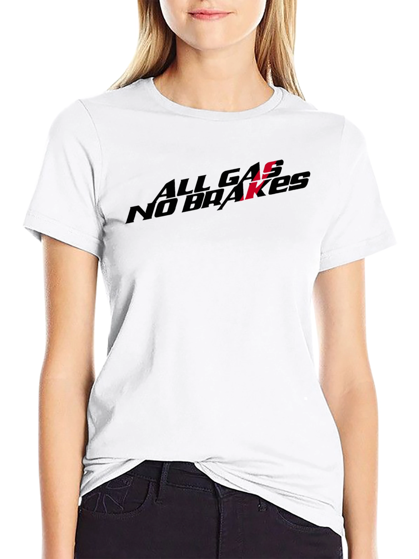 All Gas No Brakes Black T-Shirt