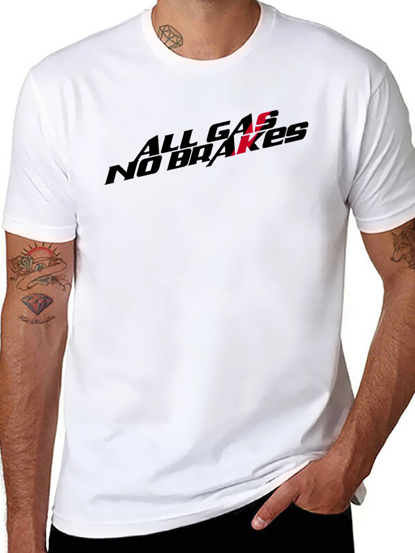 All Gas No Brakes Black T-Shirt