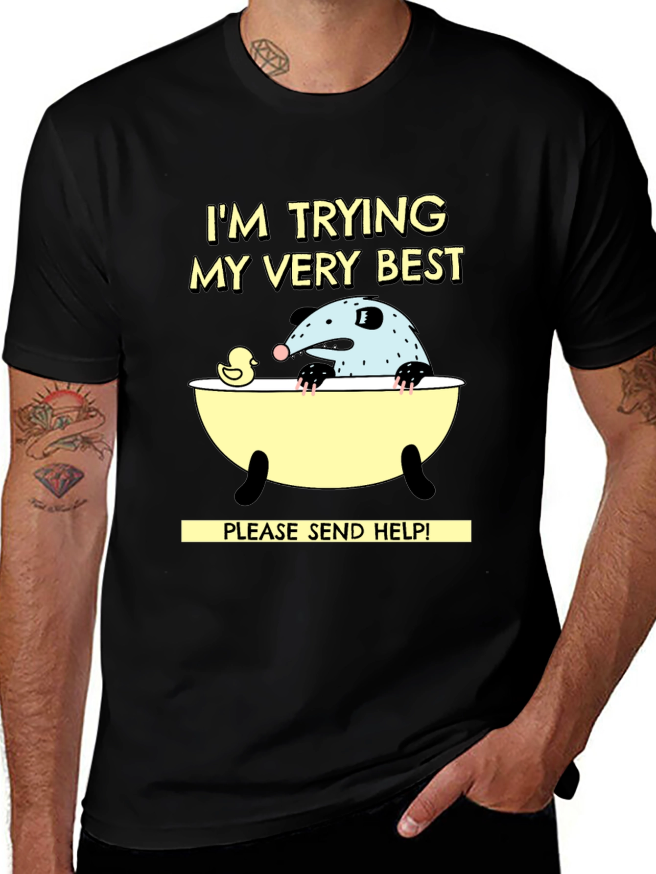 Trying My Best Opossum T-Shirt