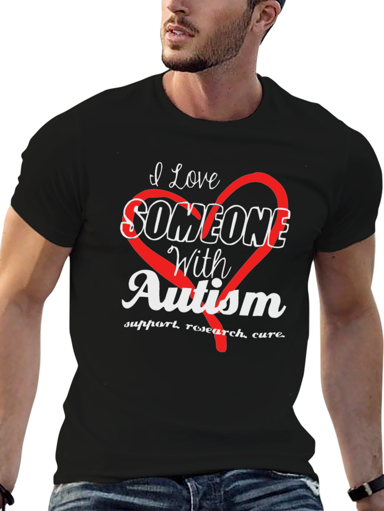I Love Someone With Autism Awareness T-Shirt