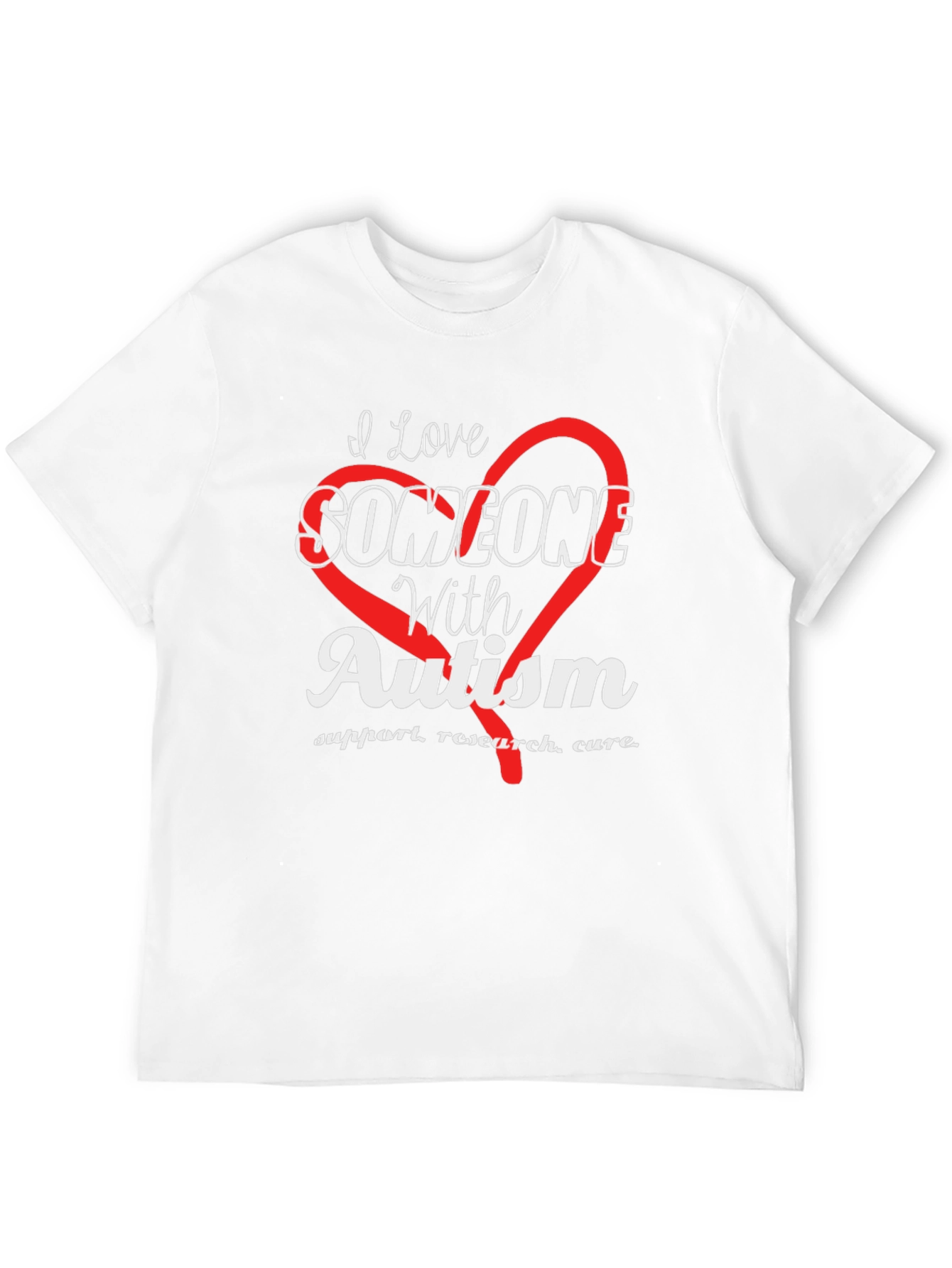 I Love Someone With Autism Awareness T-Shirt