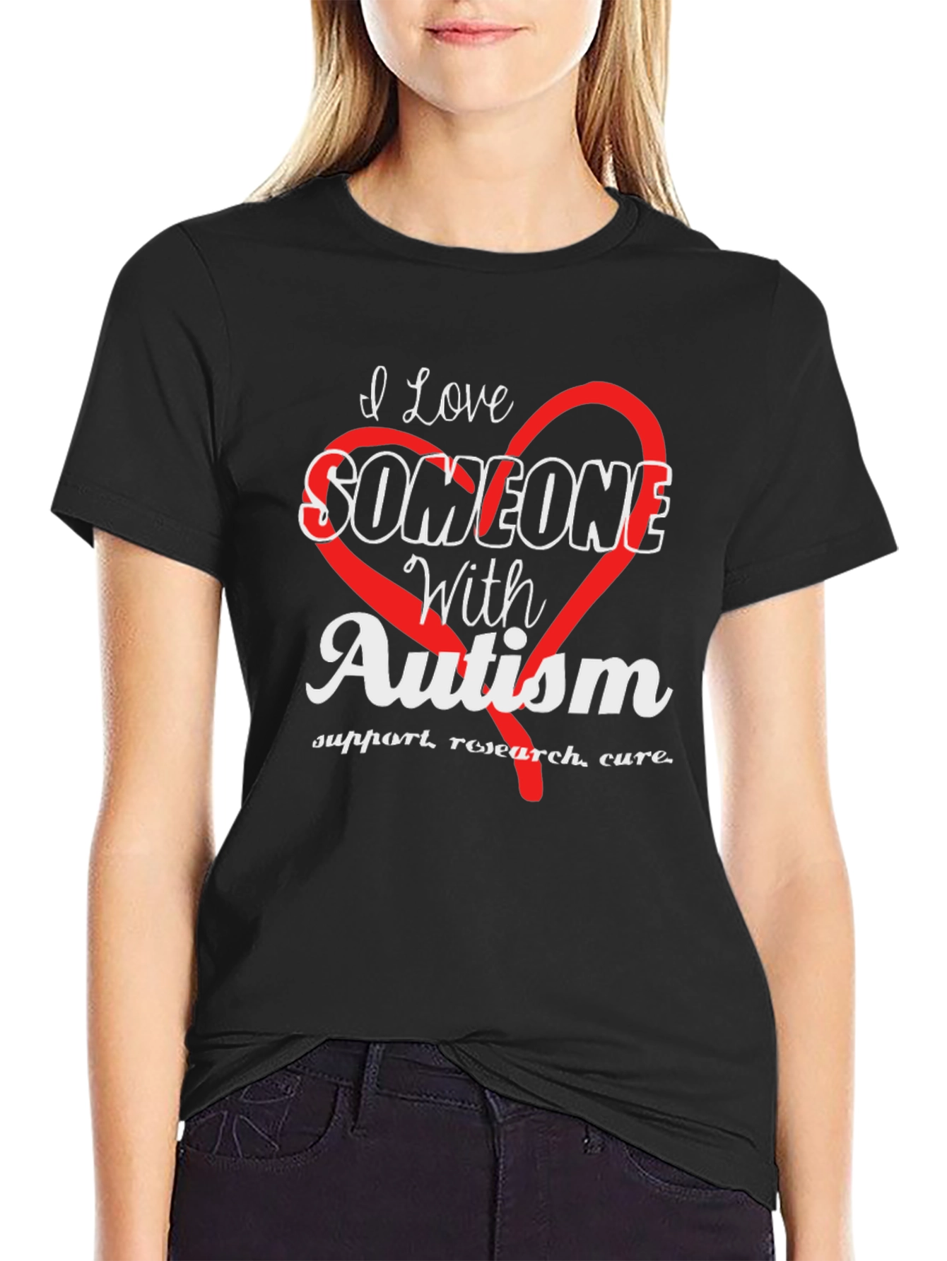 I Love Someone With Autism Awareness T-Shirt