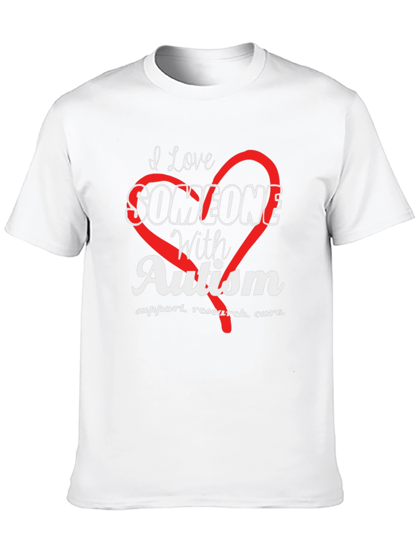 I Love Someone With Autism Awareness T-Shirt