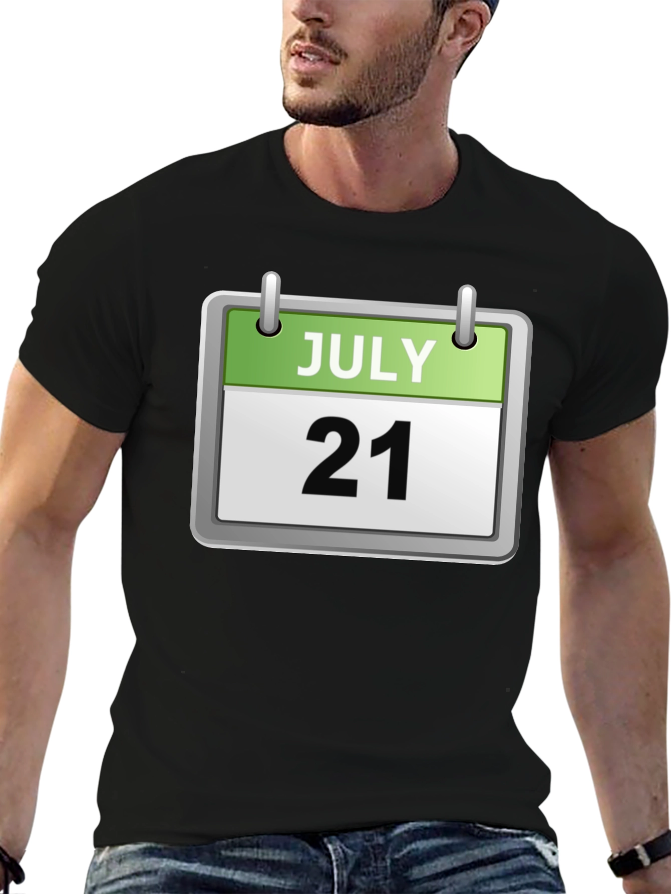 July 21st Date Calendar Graphic T-Shirt