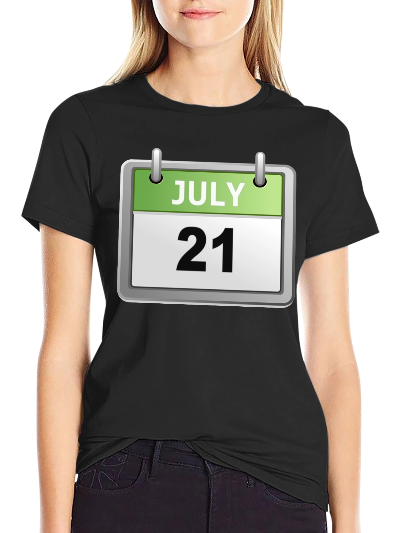 July 21st Date Calendar Graphic T-Shirt