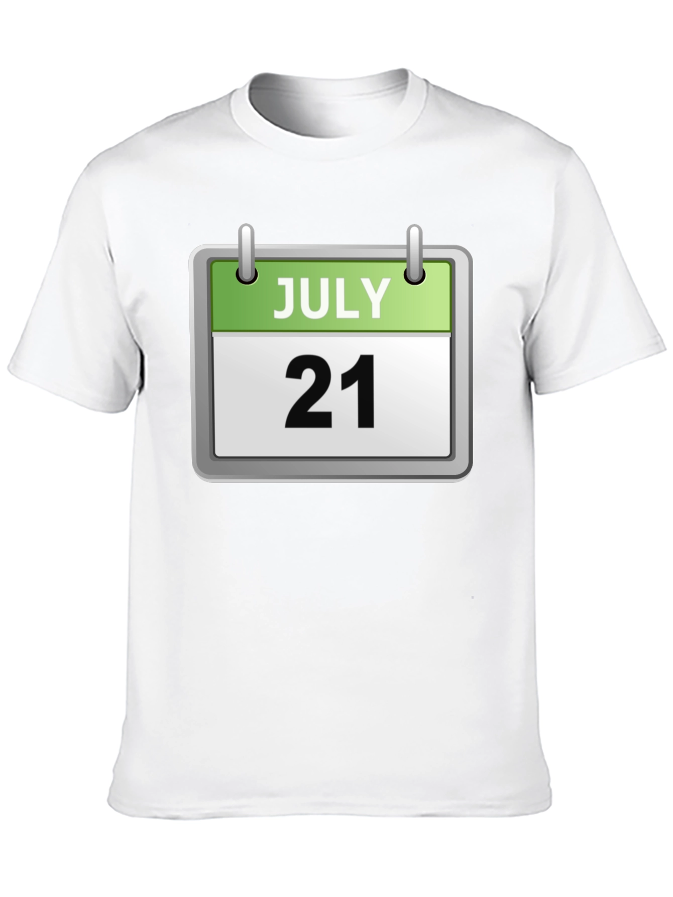 July 21st Date Calendar Graphic T-Shirt