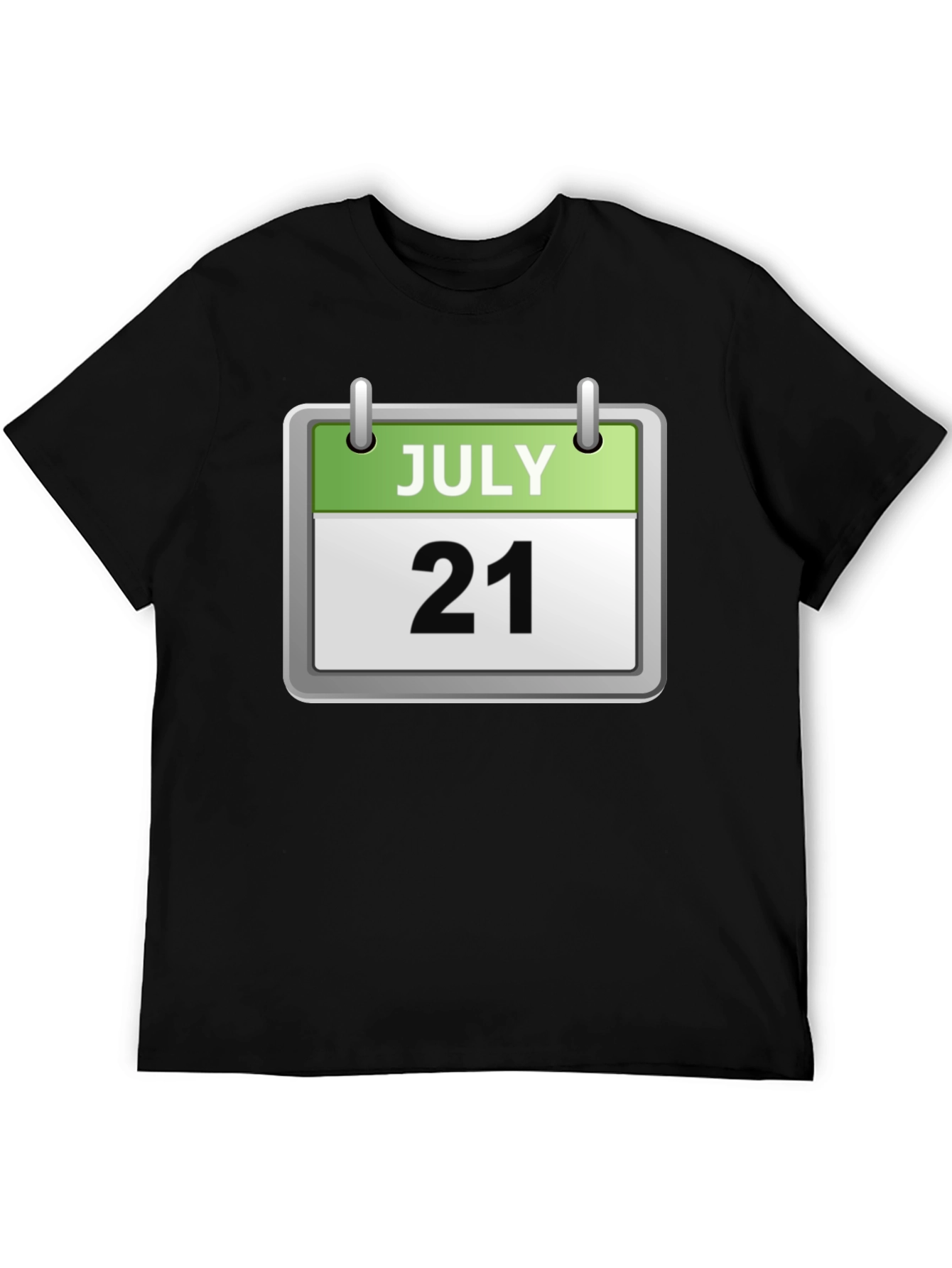 July 21st Date Calendar Graphic T-Shirt
