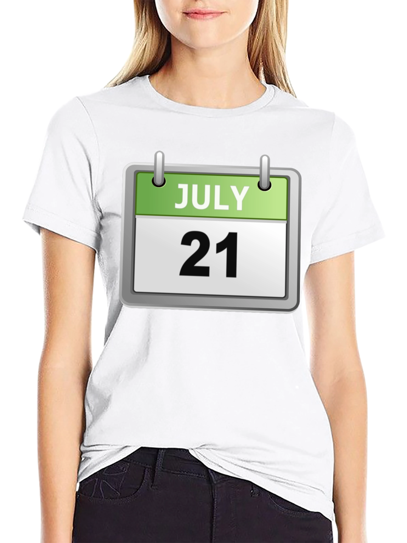 July 21st Date Calendar Graphic T-Shirt