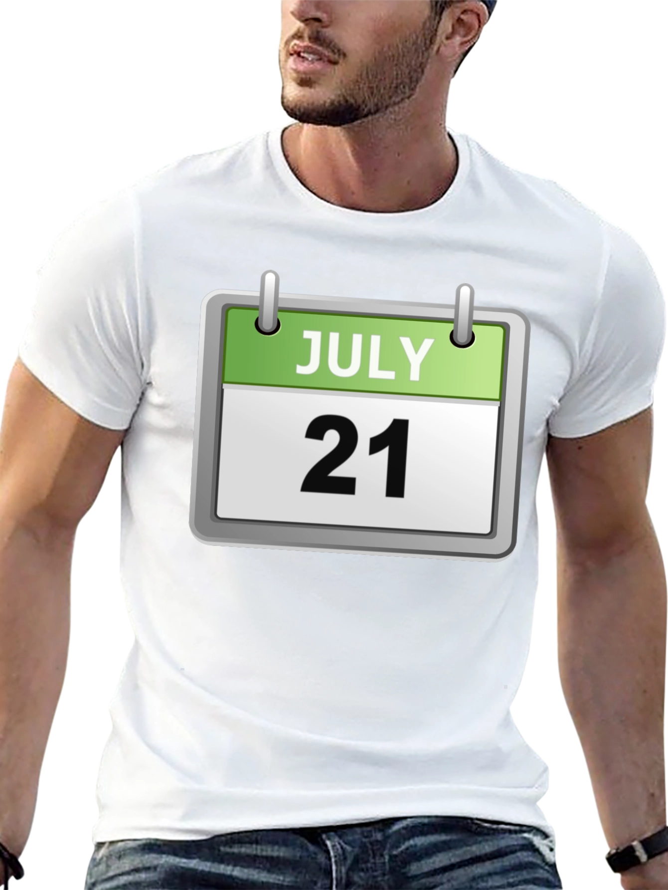 July 21st Date Calendar Graphic T-Shirt