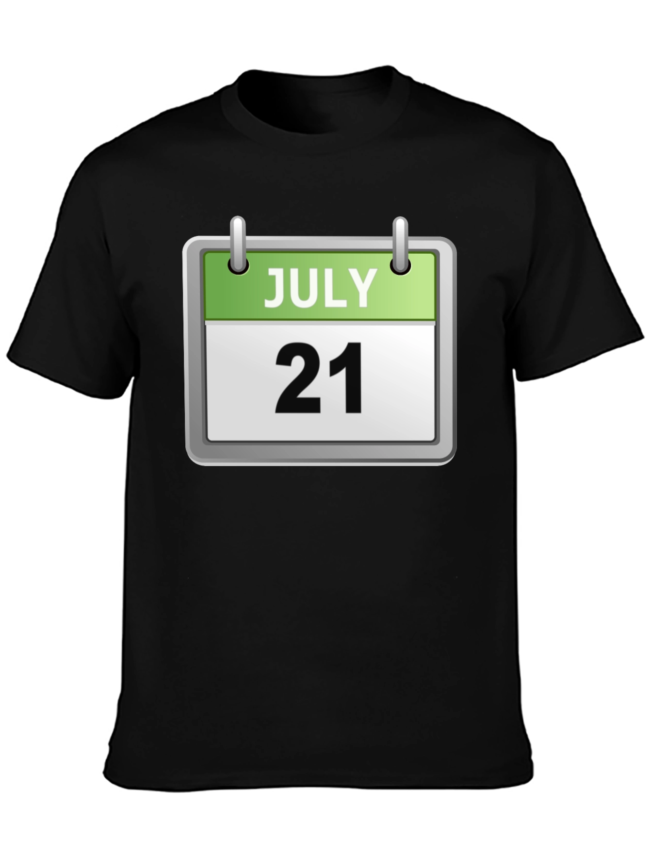 July 21st Date Calendar Graphic T-Shirt