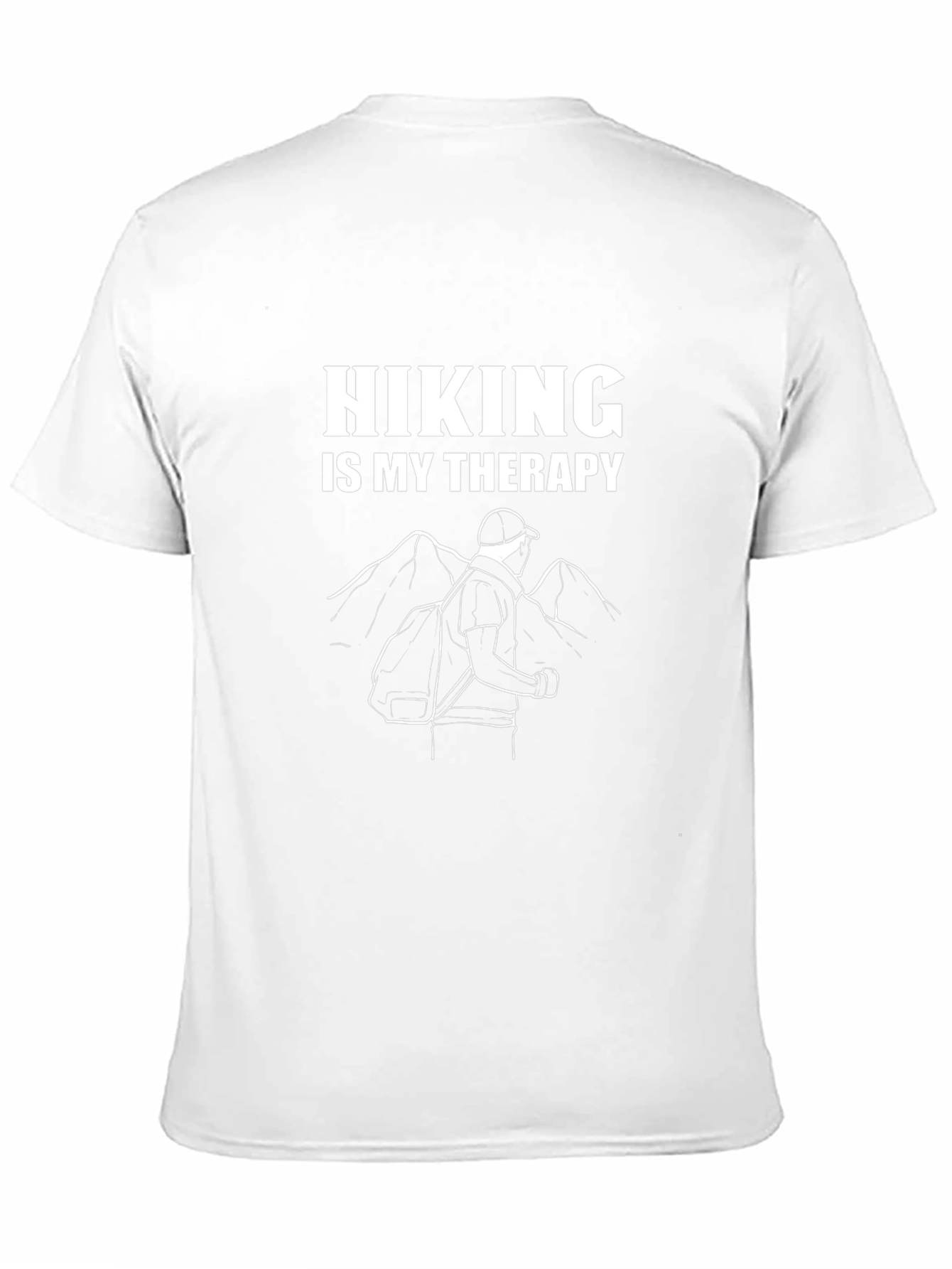 Hiking Is My Therapy Black Graphic Tee