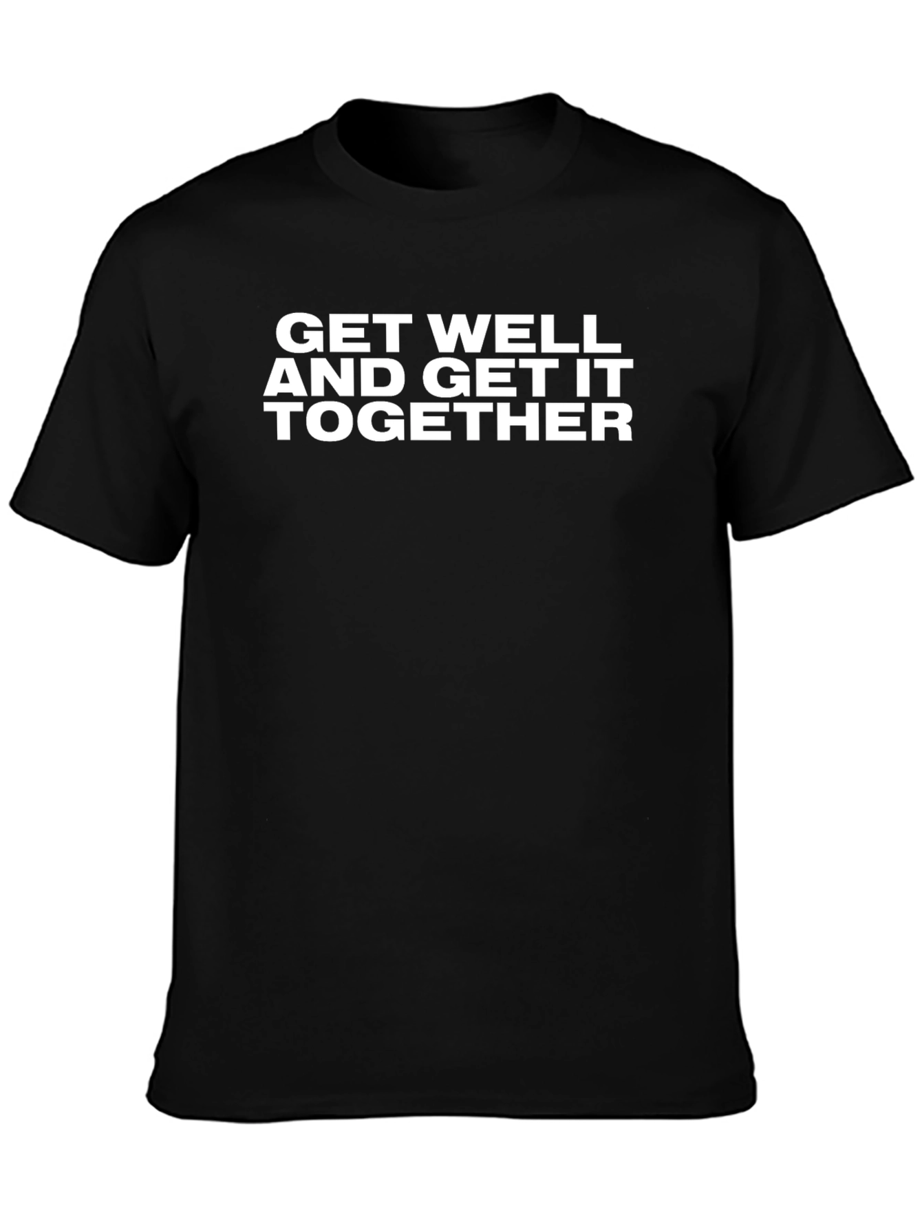 Get Well Together Graphic Tee - Black