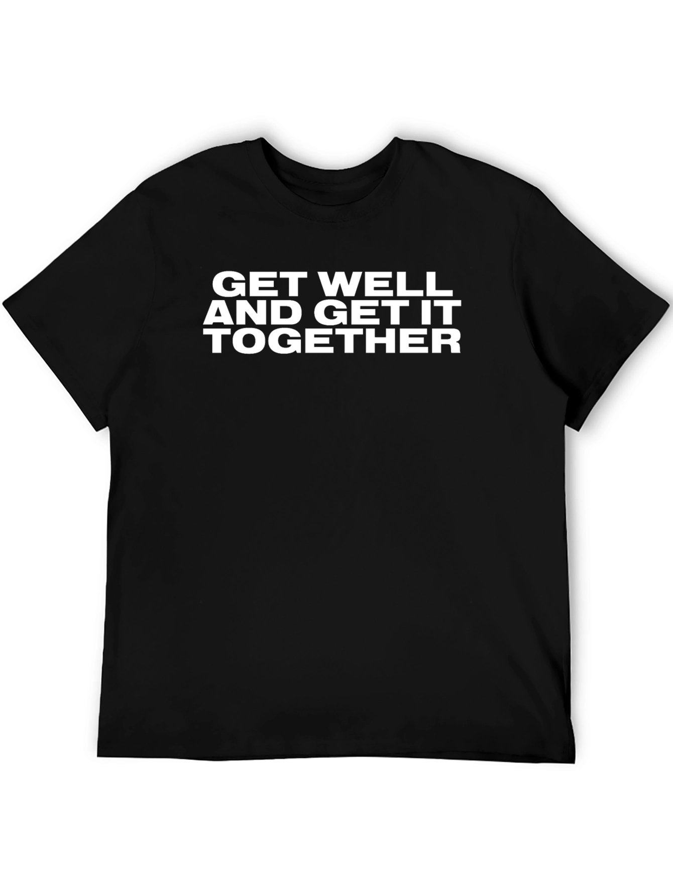 Get Well Together Graphic Tee - Black