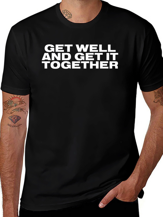 Get Well Together Graphic Tee - Black