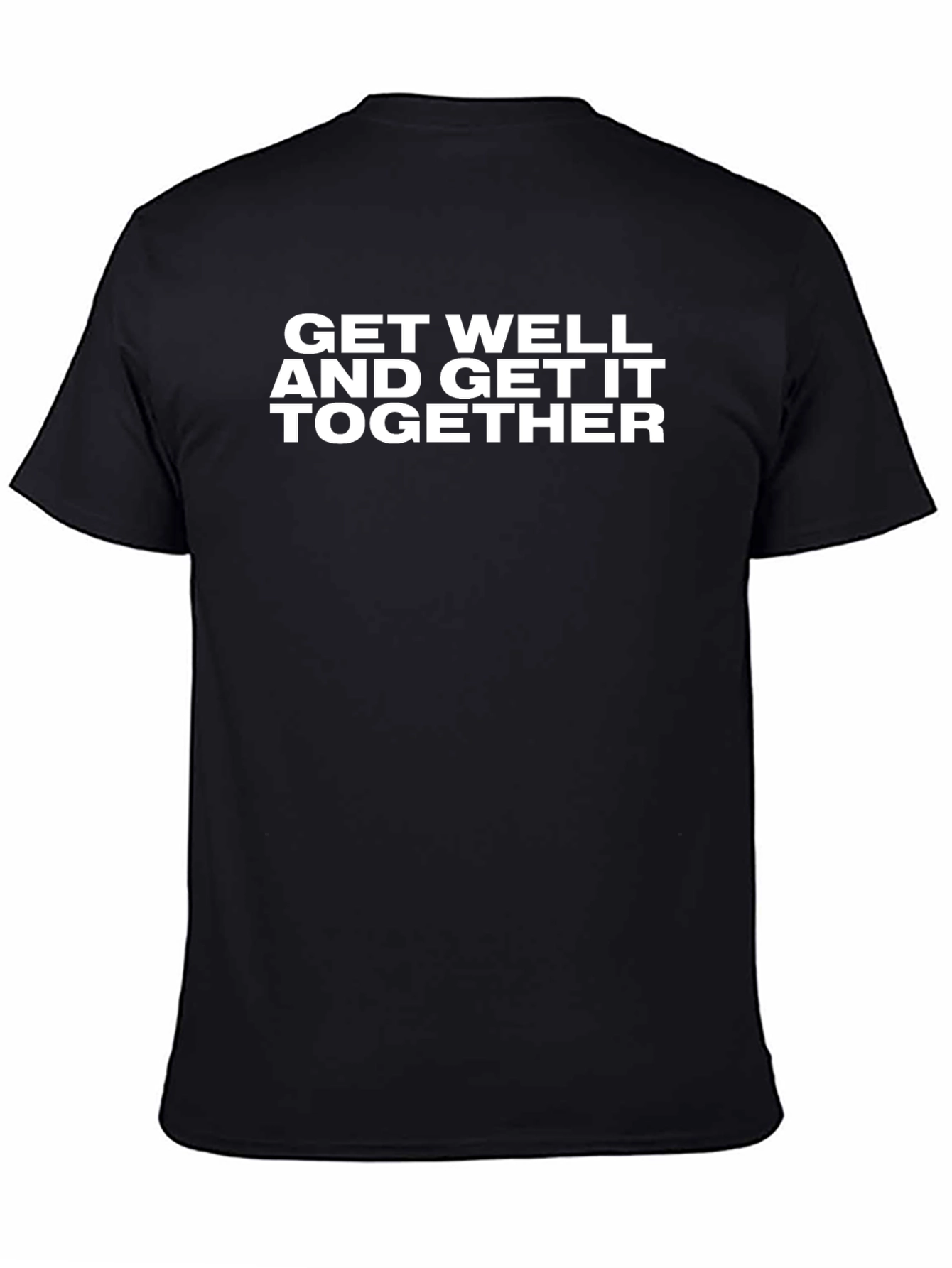 Get Well Together Graphic Tee - Black