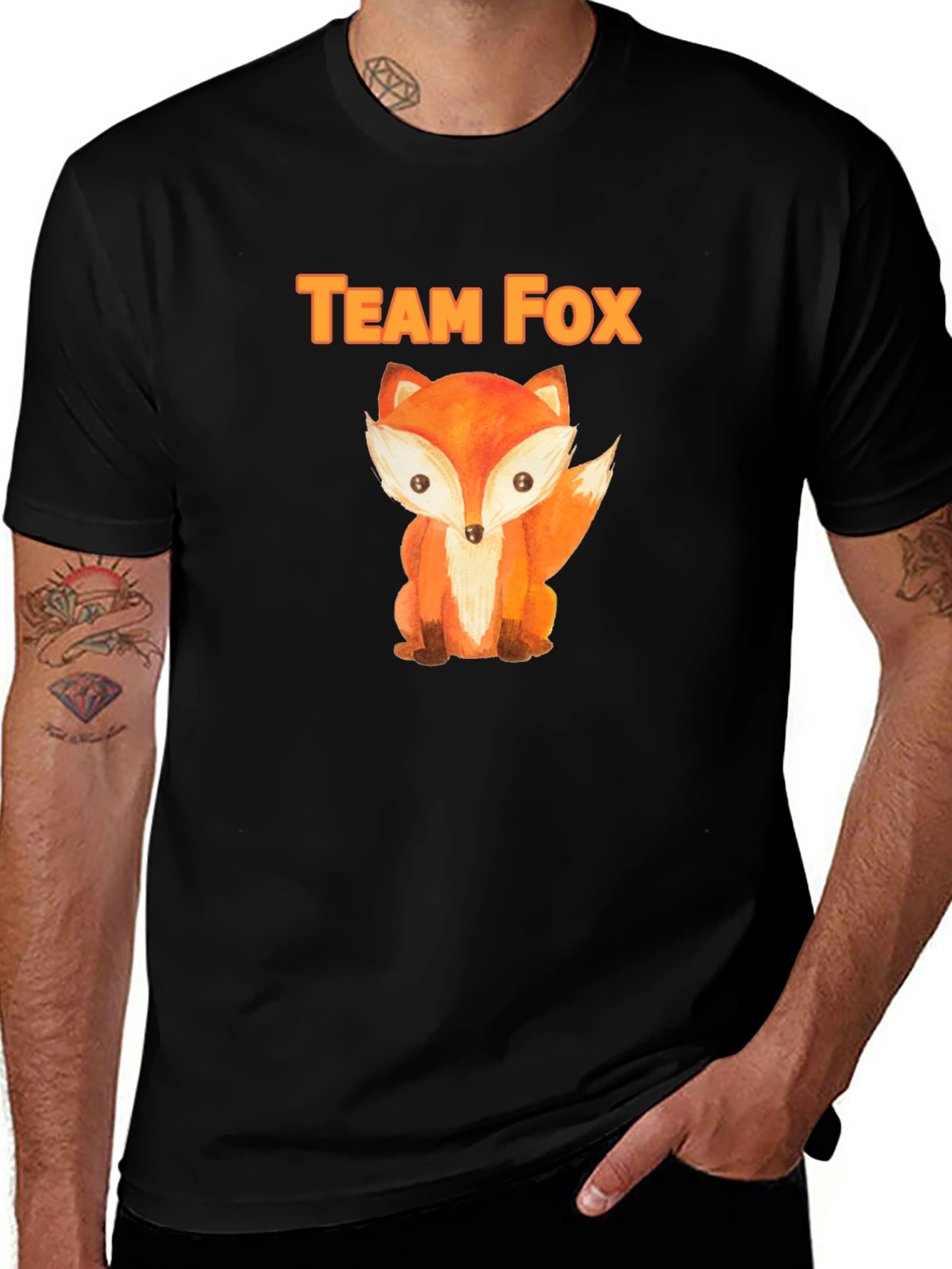 Team Fox T-Shirt - Cute Animal Tee