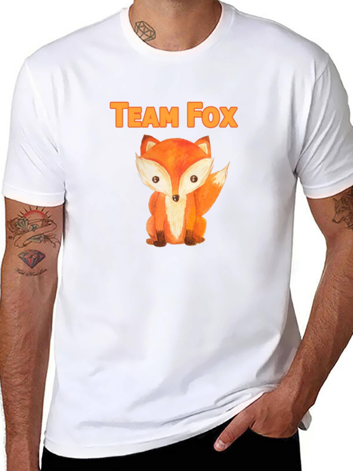 Team Fox T-Shirt - Cute Animal Tee