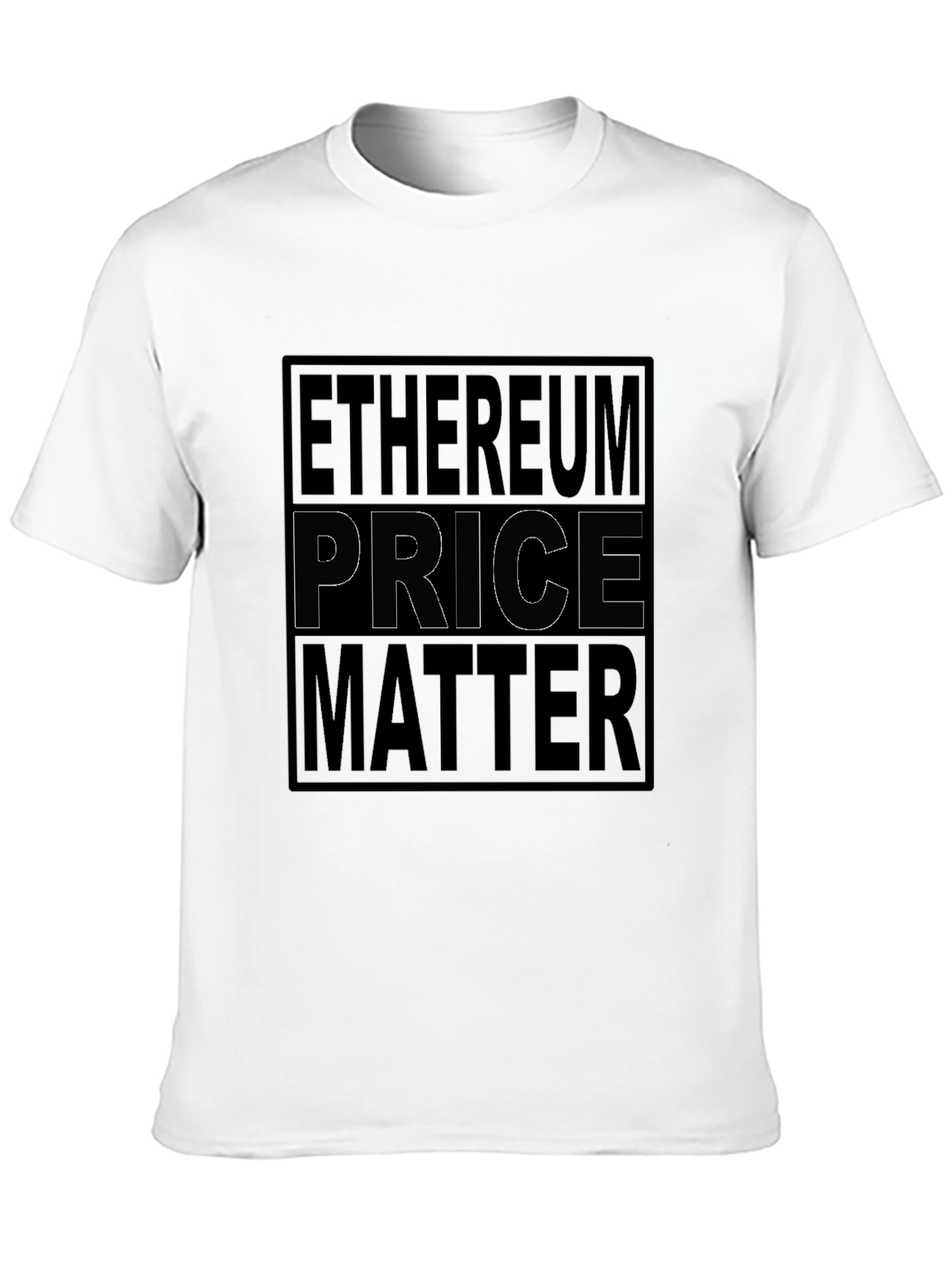 Ethereum Price Matter Black Graphic Tee