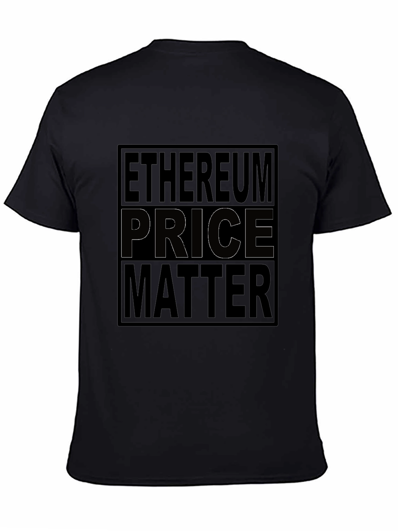 Ethereum Price Matter Black Graphic Tee