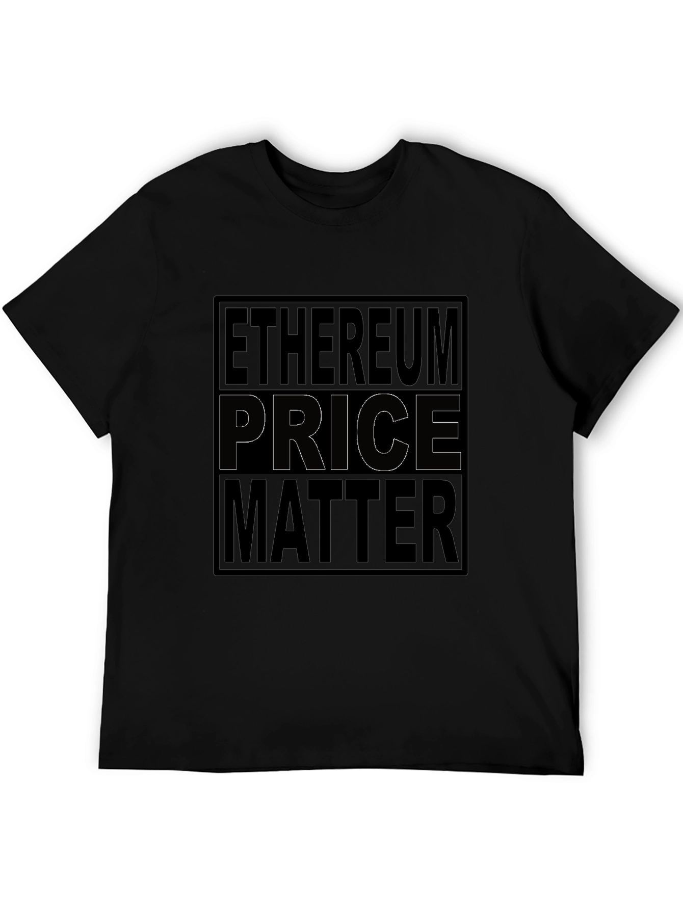 Ethereum Price Matter Black Graphic Tee