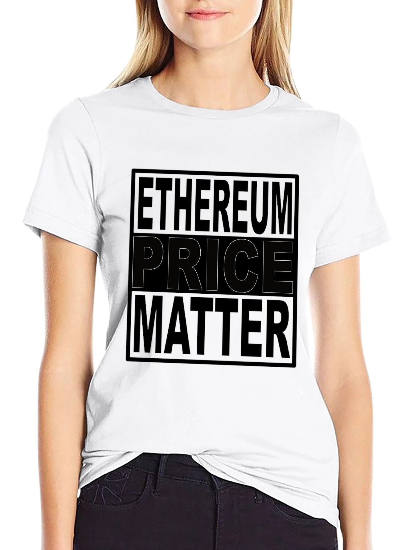 Ethereum Price Matter Black Graphic Tee