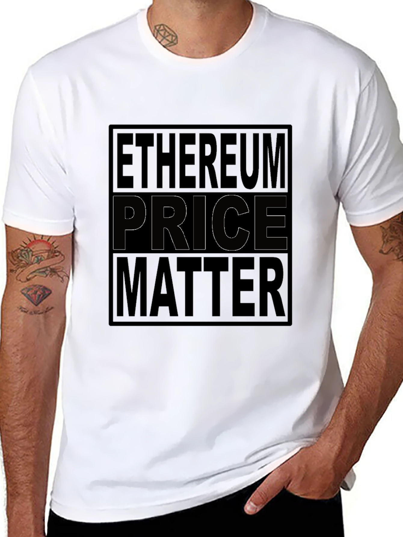Ethereum Price Matter Black Graphic Tee