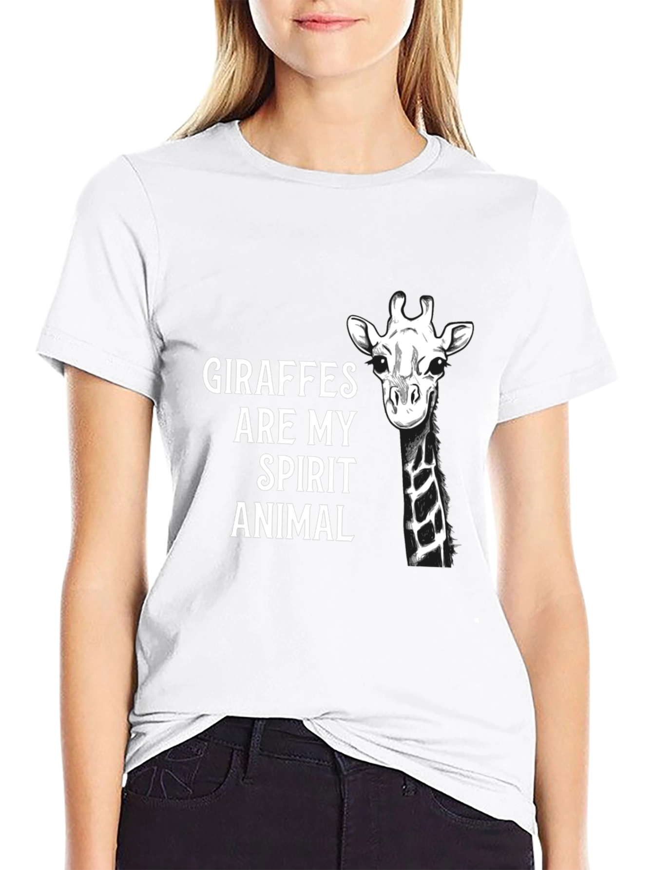 Giraffe Spirit Animal Graphic T-Shirt