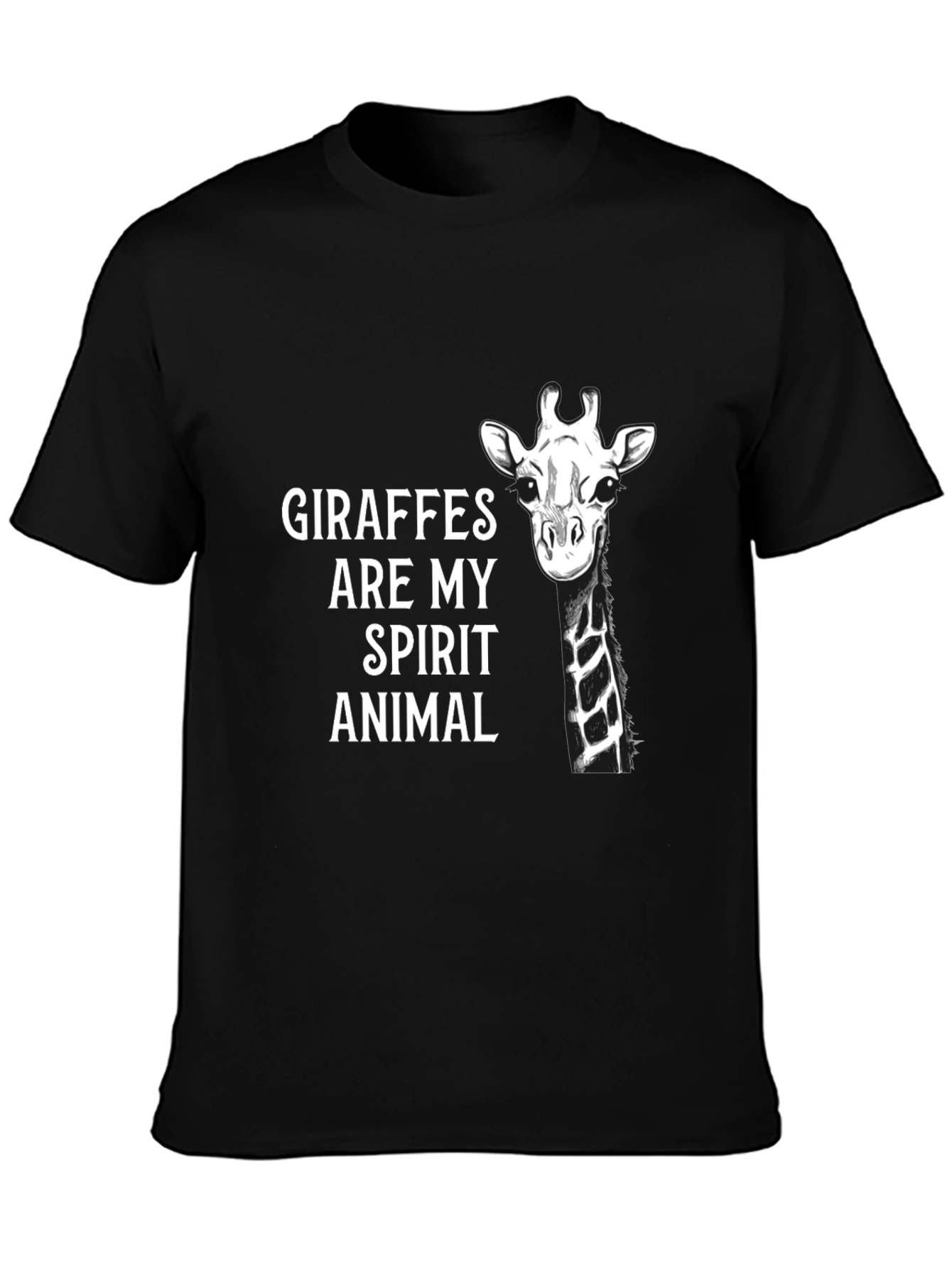 Giraffe Spirit Animal Graphic T-Shirt