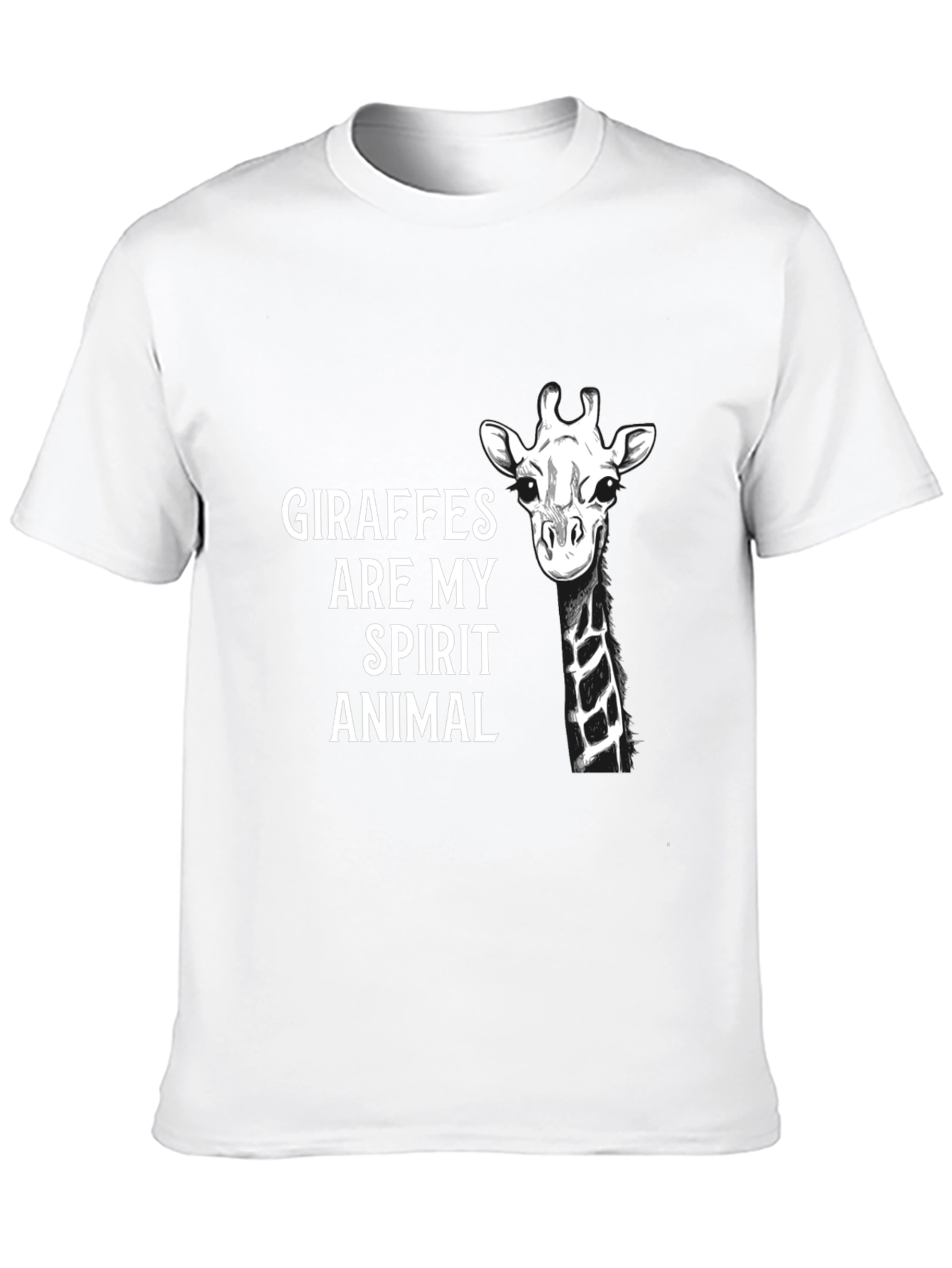 Giraffe Spirit Animal Graphic T-Shirt