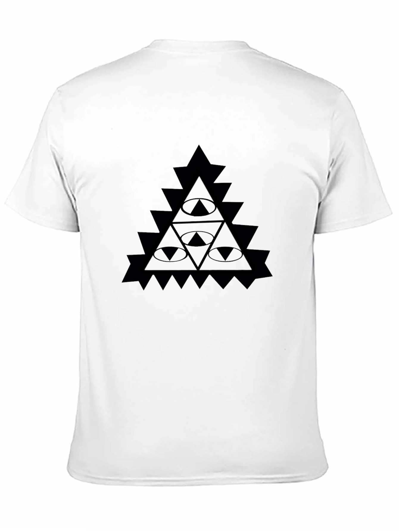Illuminati Eye Triangle Graphic Tee - Black T-Shirt