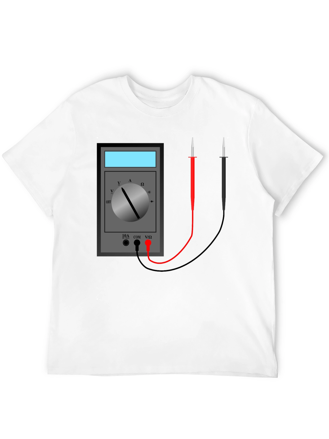 Electrician Multimeter Graphic Tee - Black