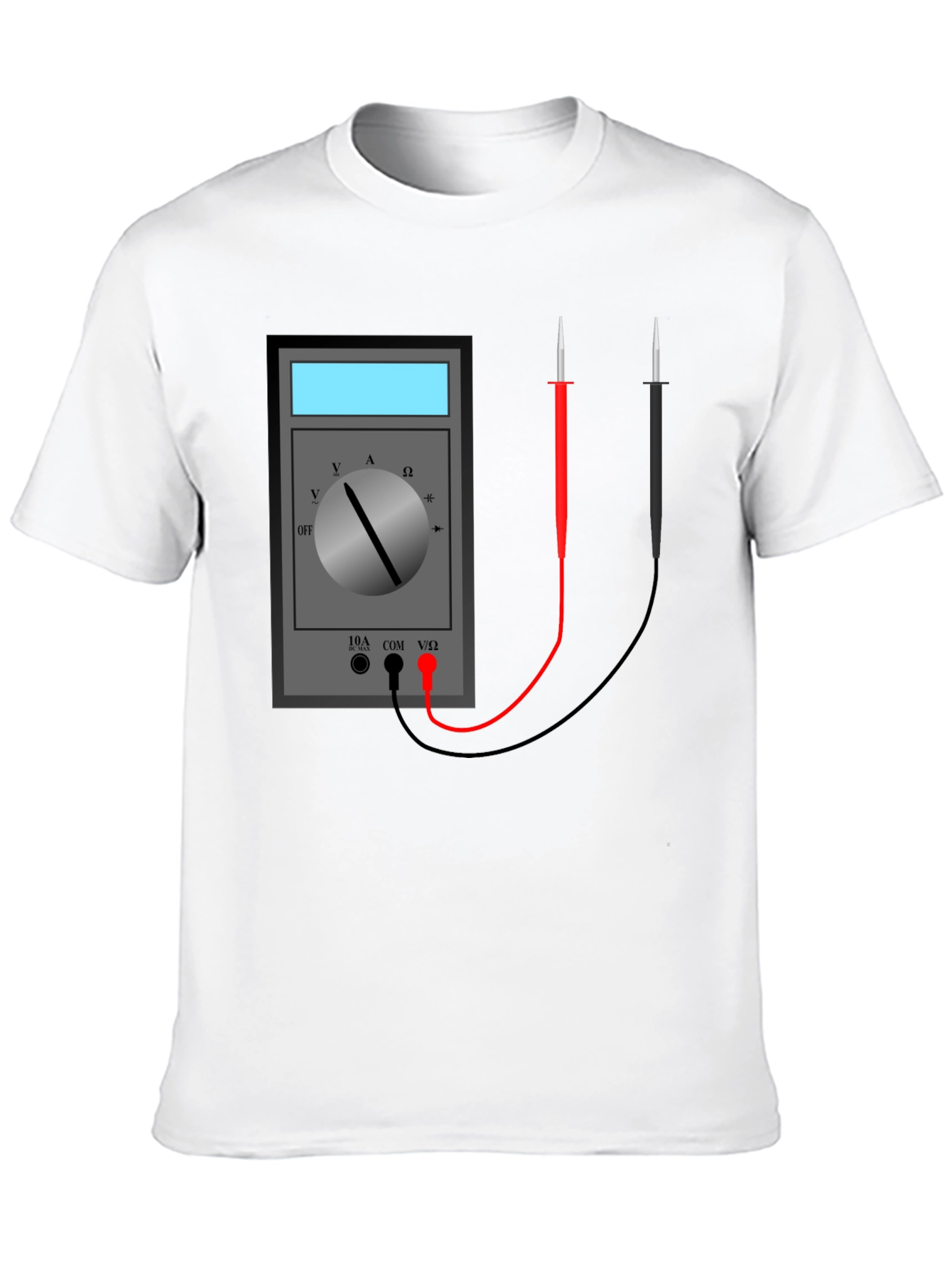 Electrician Multimeter Graphic Tee - Black