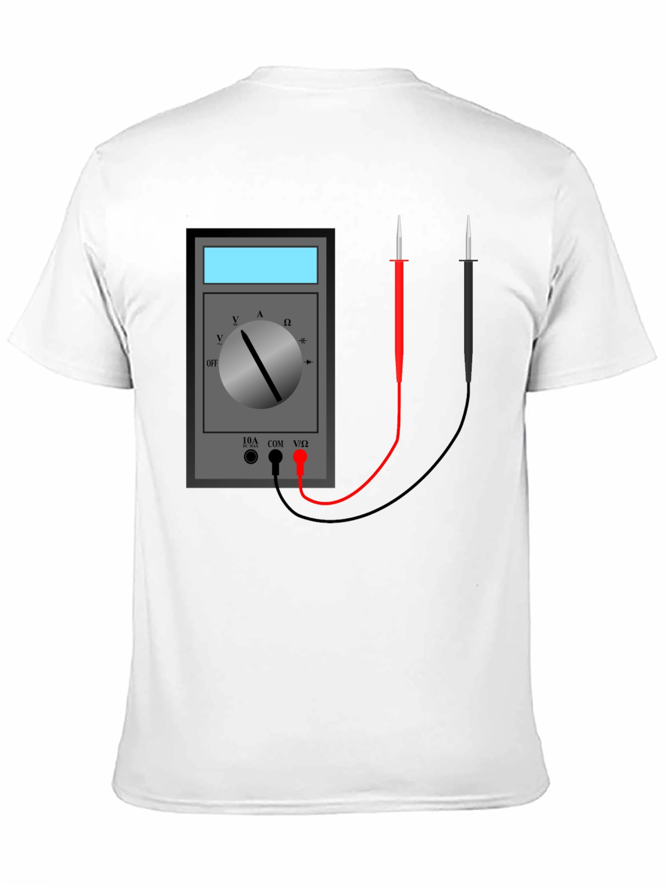 Electrician Multimeter Graphic Tee - Black