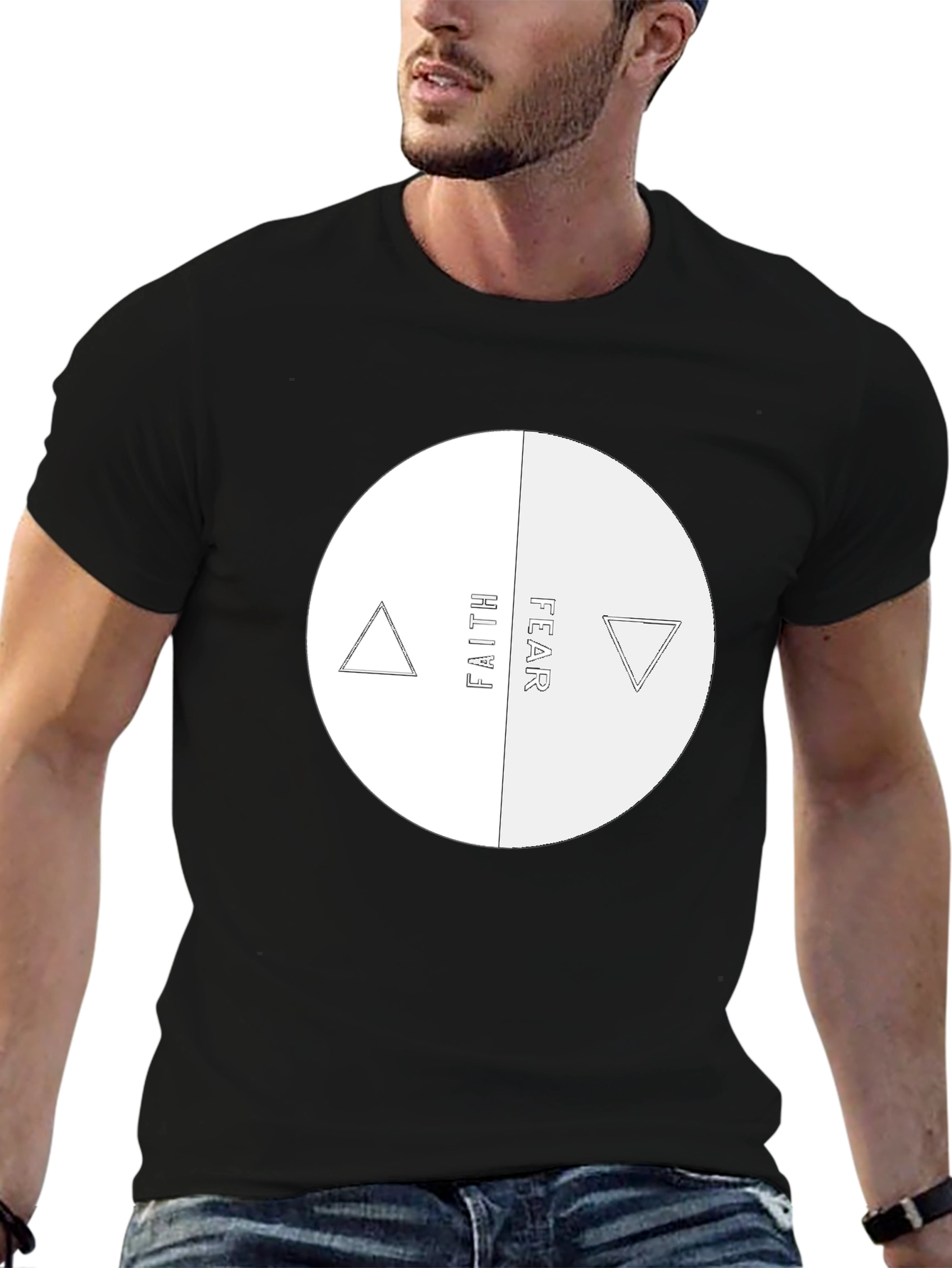 Faith Over Fear Graphic Tee - Black