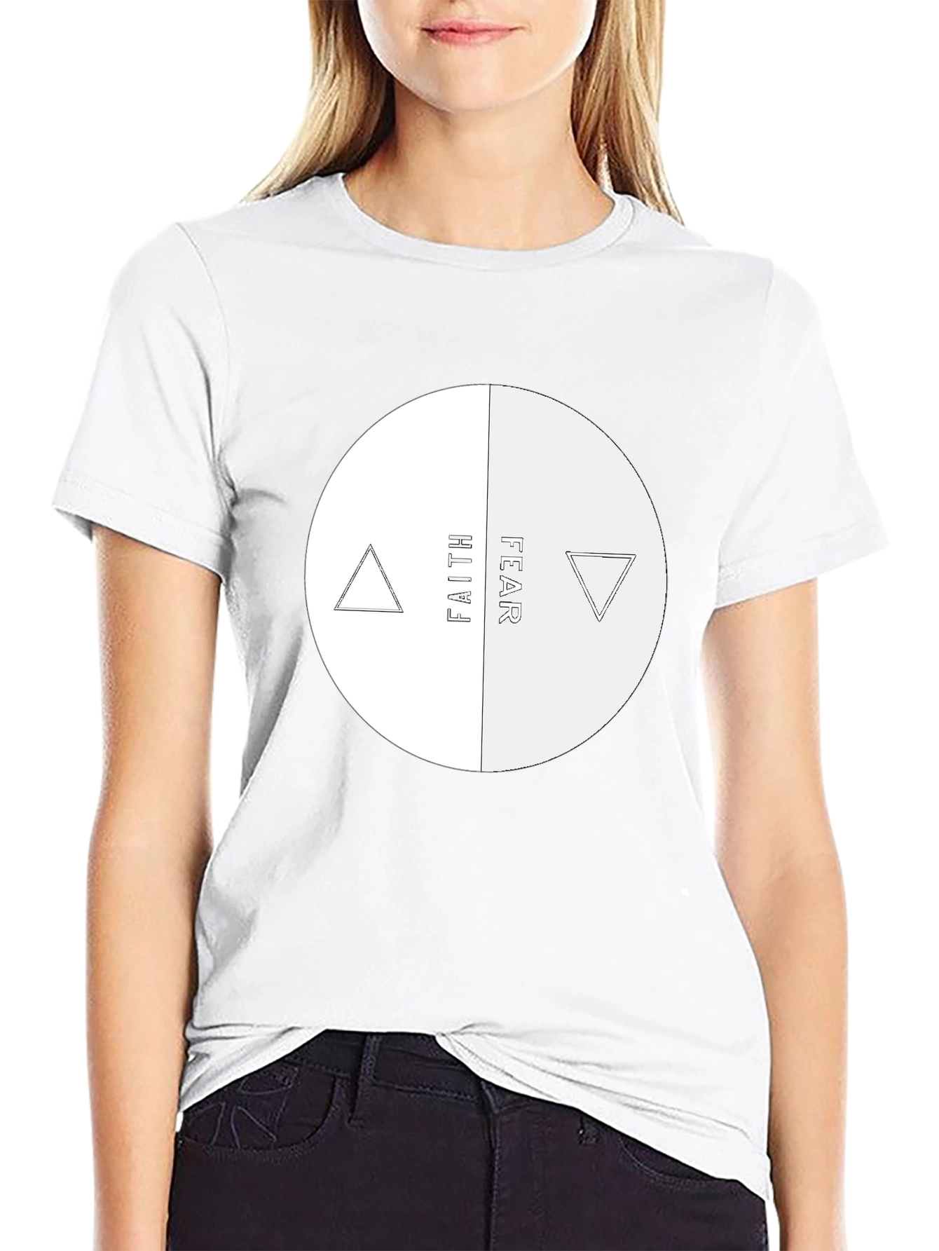 Faith Over Fear Graphic Tee - Black