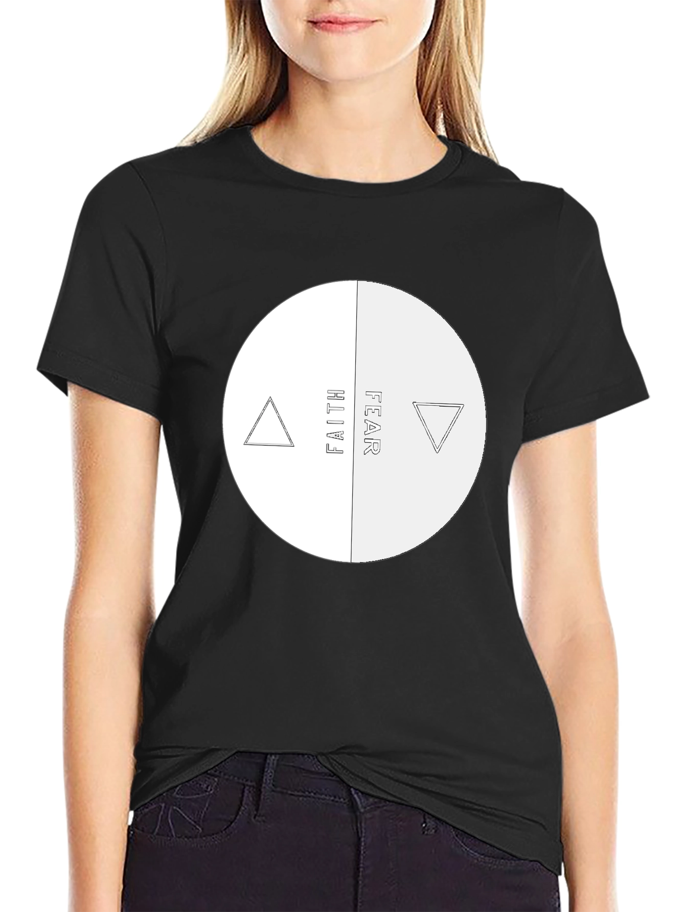 Faith Over Fear Graphic Tee - Black
