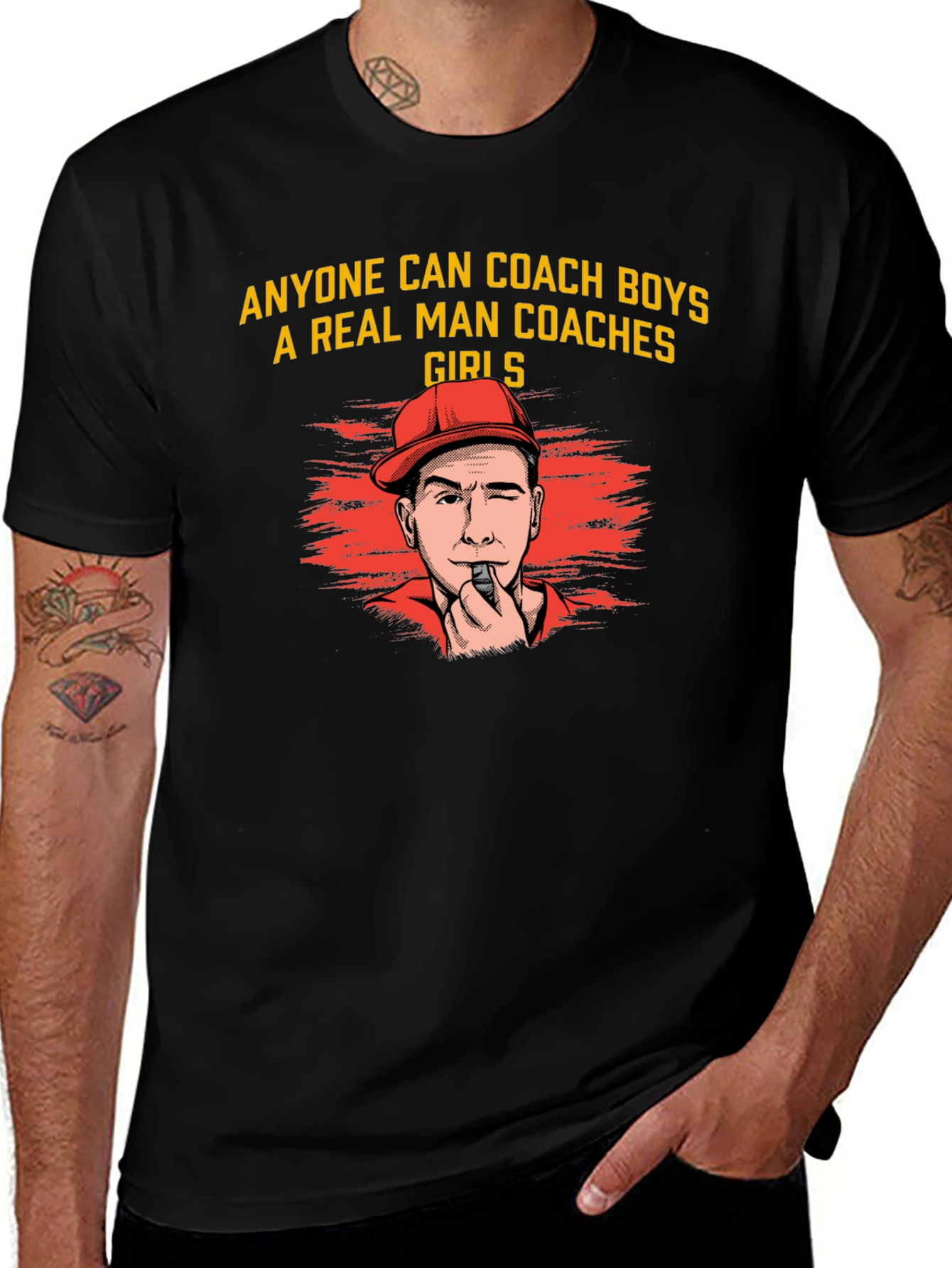 Real Man Coaches Girls T-Shirt