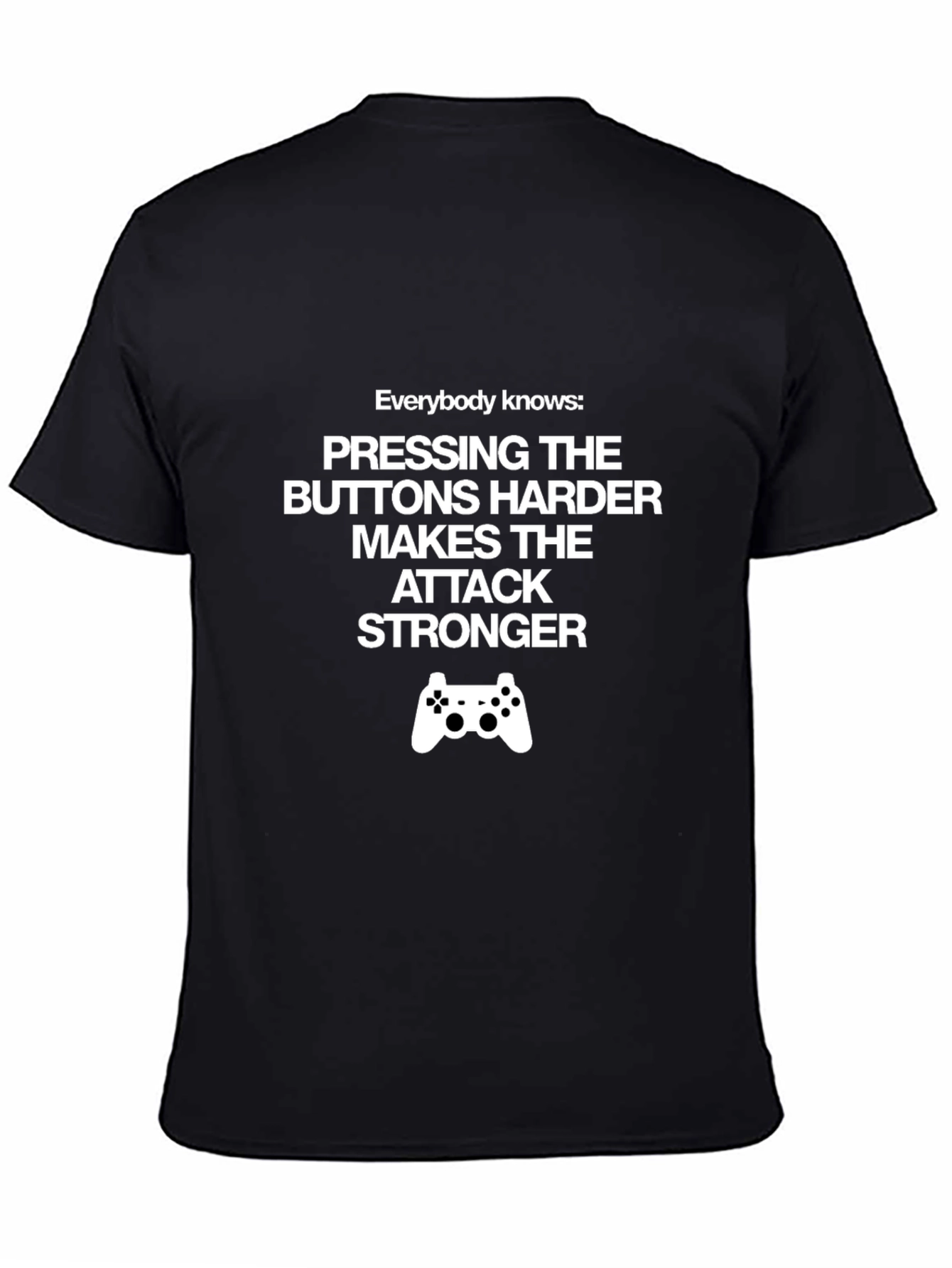 Gamers Tee: Press Buttons Harder for Stronger Attacks