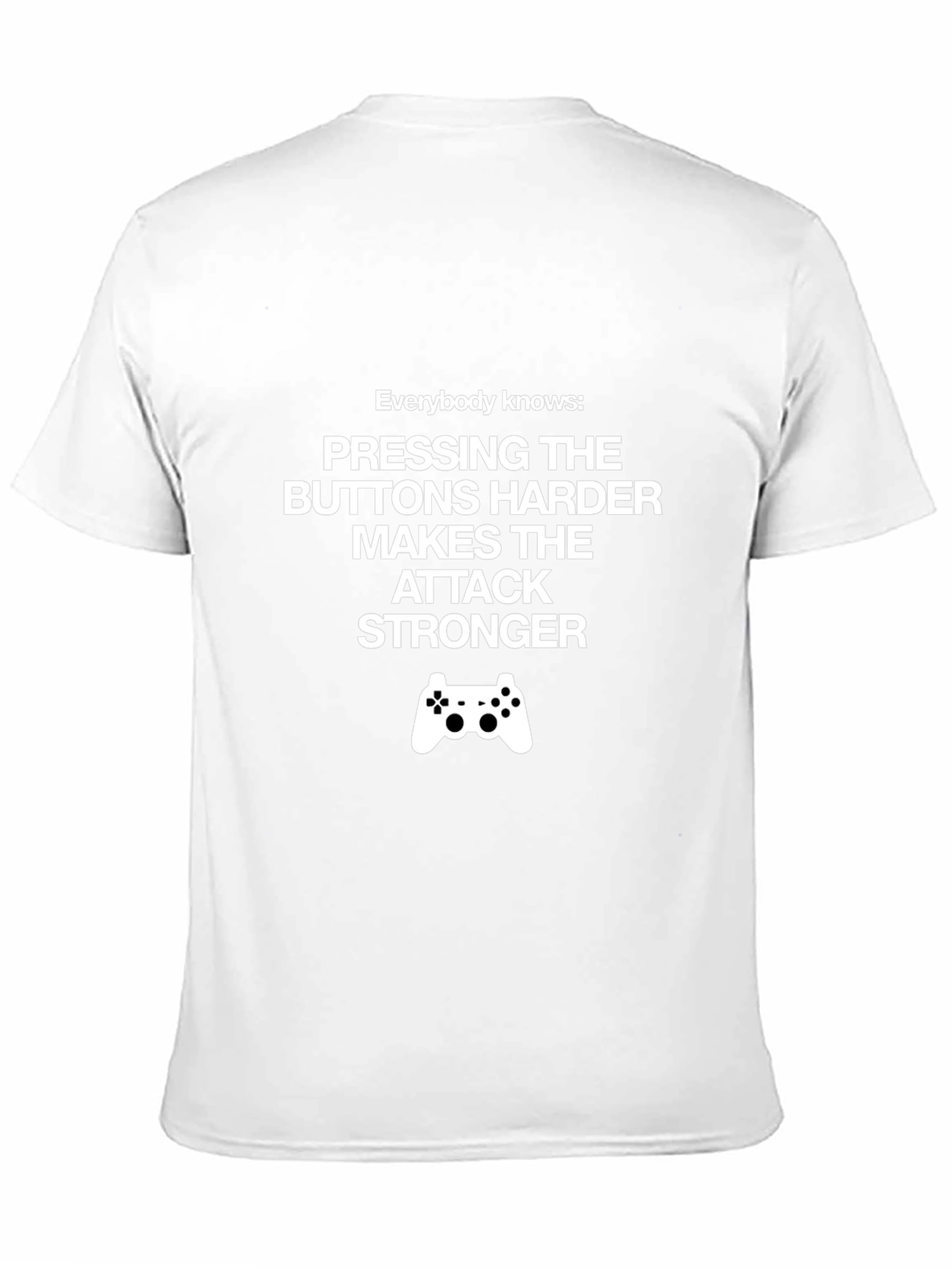 Gamers Tee: Press Buttons Harder for Stronger Attacks