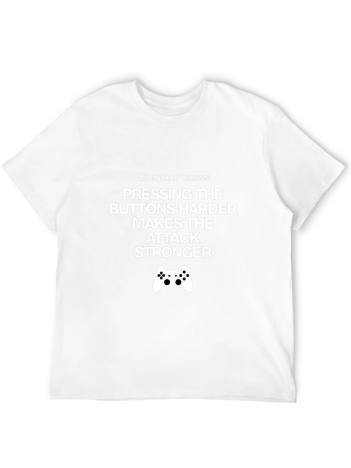 Gamers Tee: Press Buttons Harder for Stronger Attacks
