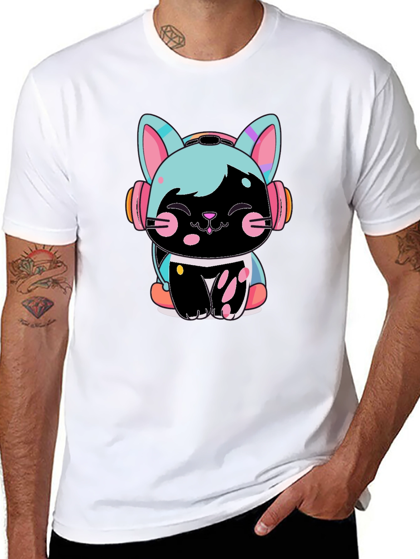 Cute Cyberpunk Cat T-Shirt