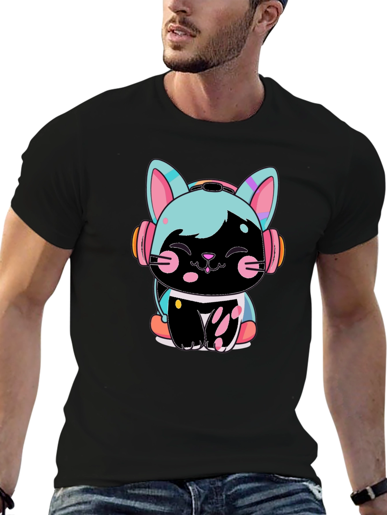 Cute Cyberpunk Cat T-Shirt