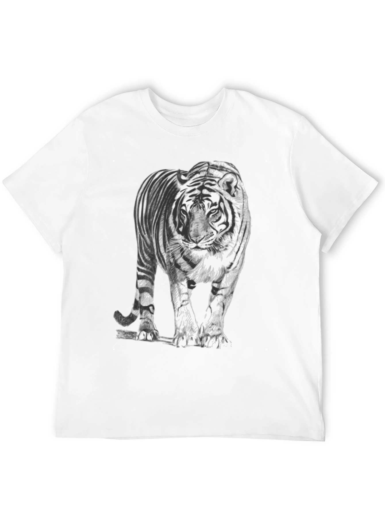 Tiger Graphic Tee - Mens Black T-Shirt