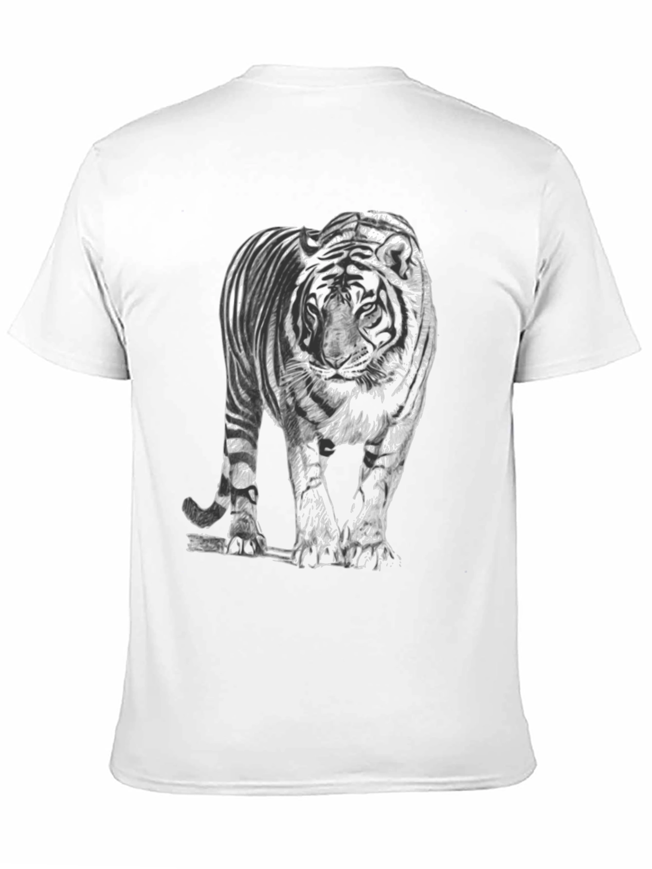 Tiger Graphic Tee - Mens Black T-Shirt