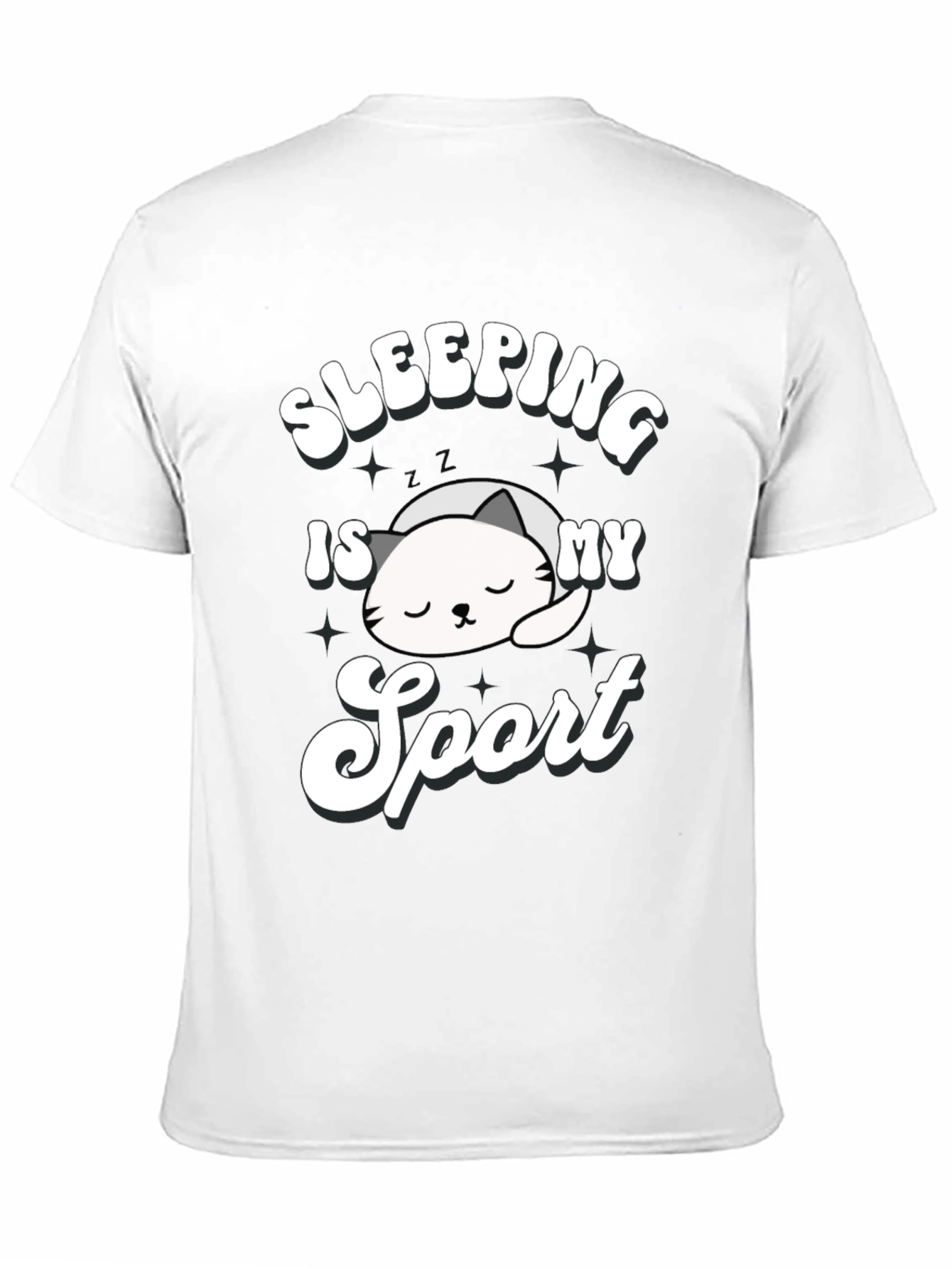Sleeping is My Sport Black Graphic T-Shirt