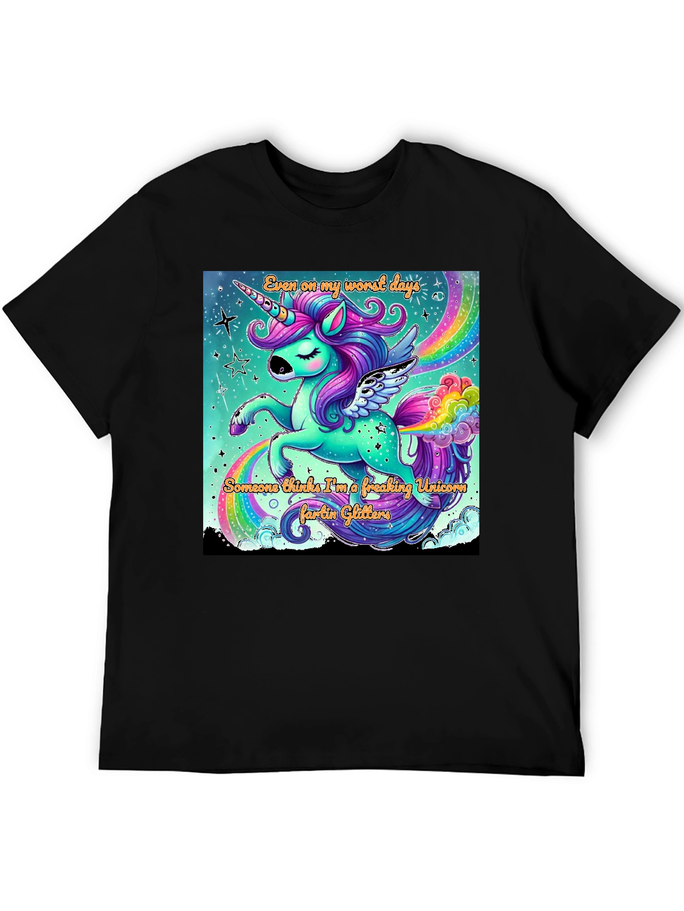 Unicorn Glitter Farts Graphic Tee