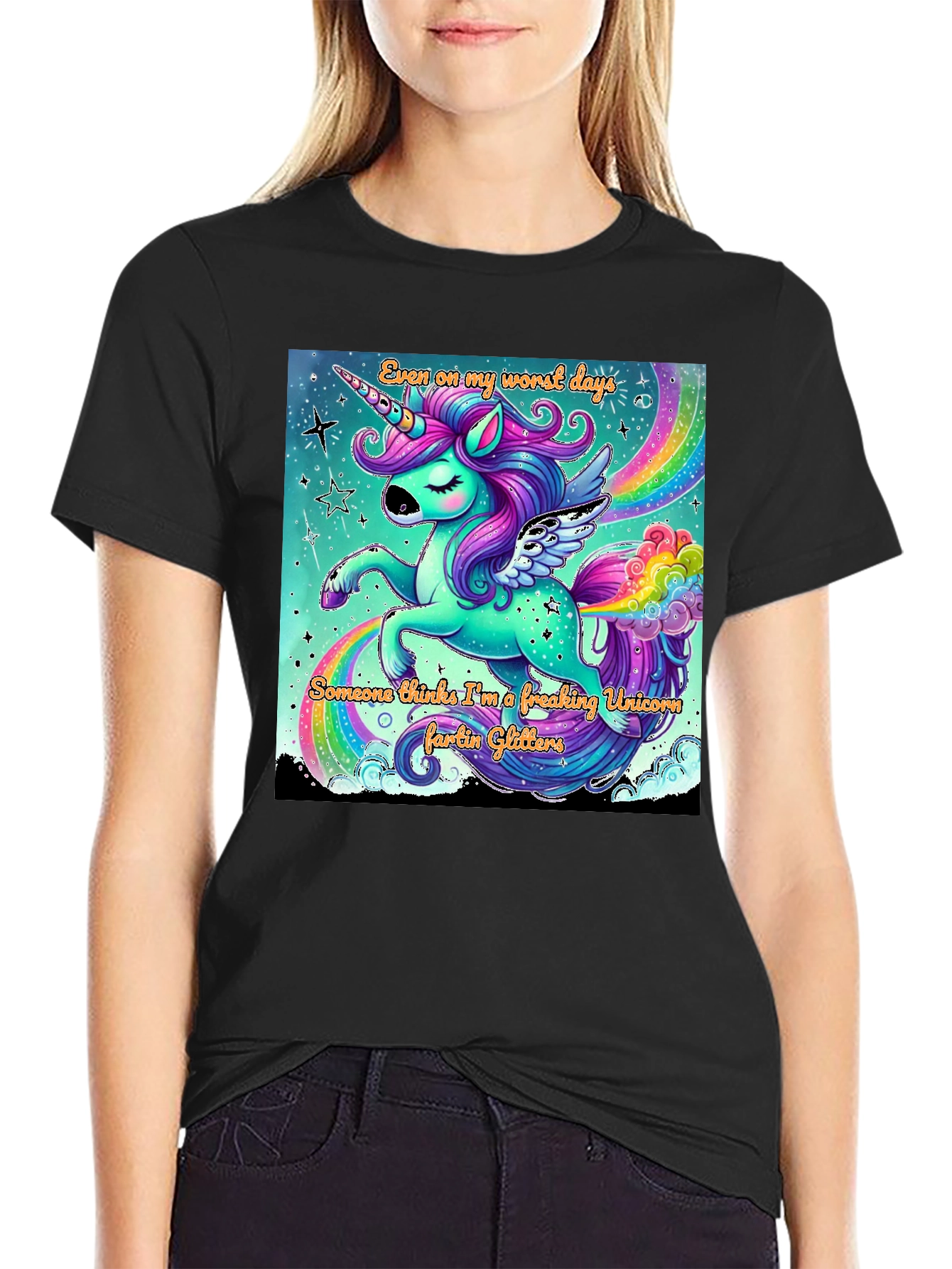 Unicorn Glitter Farts Graphic Tee