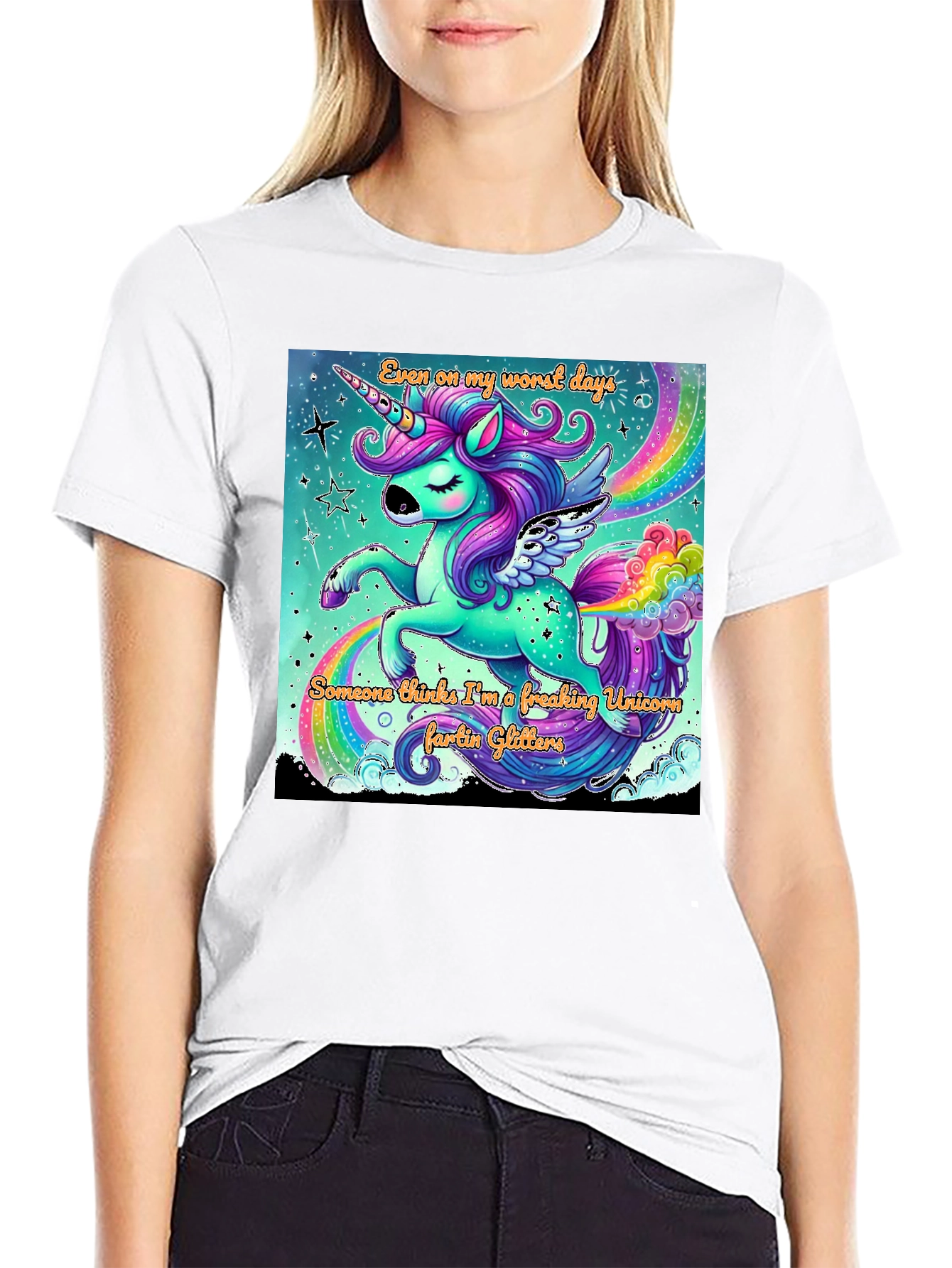 Unicorn Glitter Farts Graphic Tee