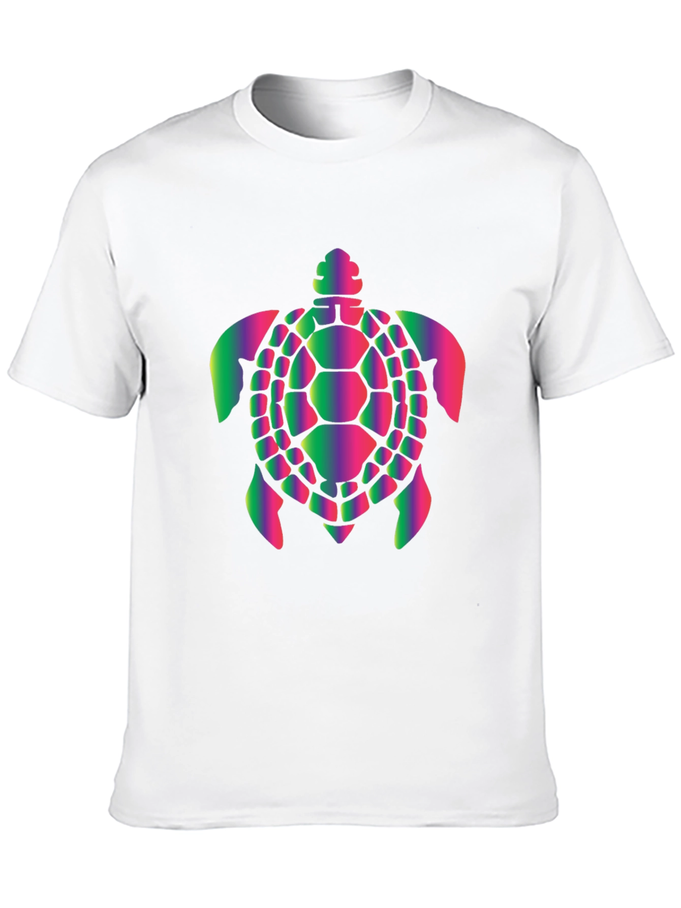 Rainbow Turtle Graphic Black Tee