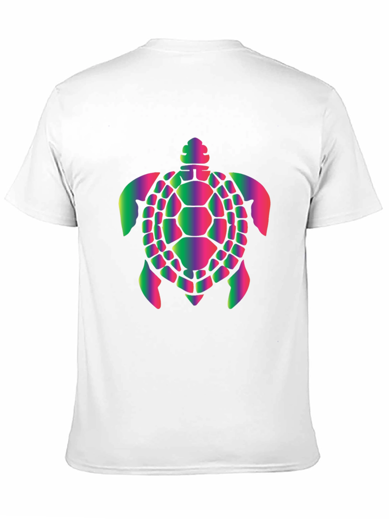 Rainbow Turtle Graphic Black Tee